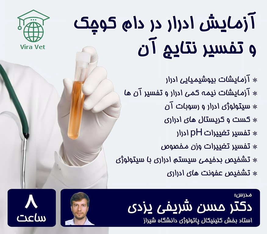 آزمایش ادرار 1 آزمایش ادرار در دام کوچک و تفسیر نتایج آن - Image 1