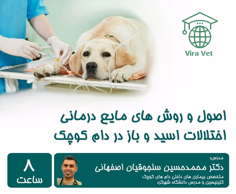 اصول و روش های مایع درمانی و اختلالات اسید و باز در دام کوچک Fluid Therapy & Acid-Base Disorders in Small Animals
