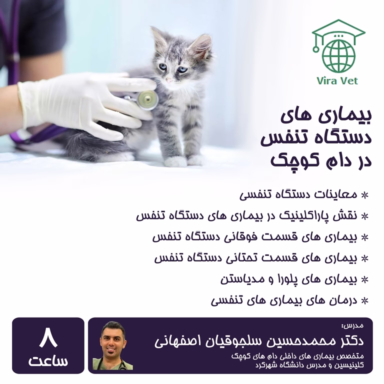 بیماری های دستگاه تنفس در دام کوچک Respiratory System Diseases in Small Animals