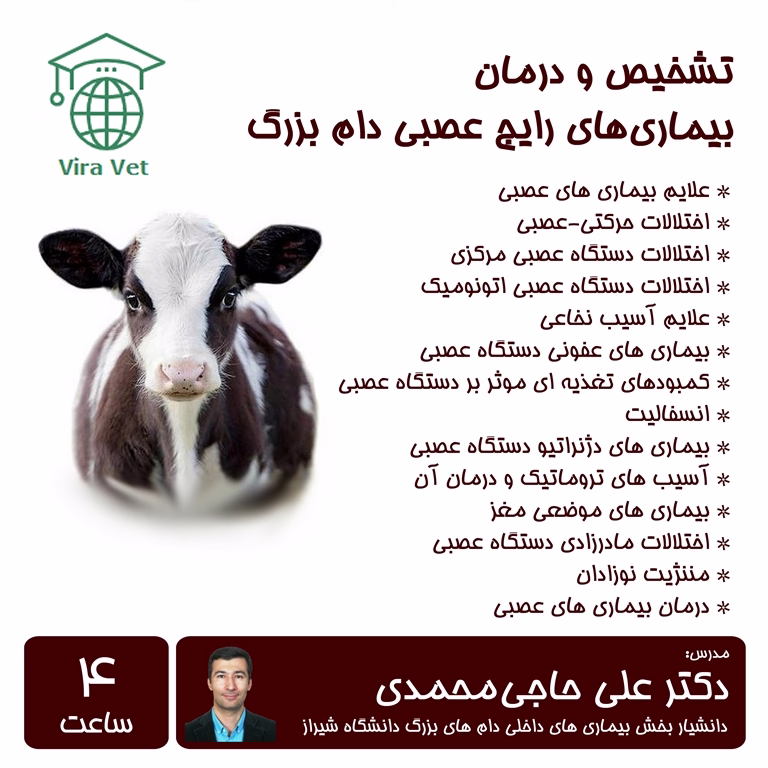 تشخیص و درمان بیماری های عصبی رایج دام بزرگ Common Neurological Diseases in Farm Animals